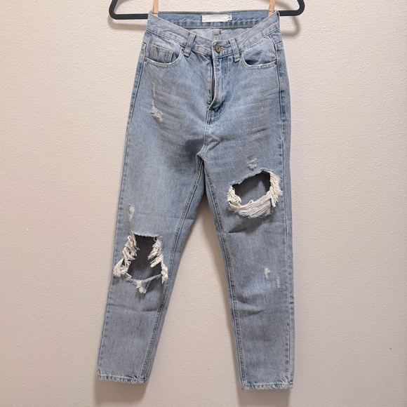Distressed Light Blue Women's Jeans S - Picture 1 of 3